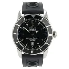 Breitling — Breitling SuperOcean Black Dial Stainless Steel 46mm Automatic A17320 — Watch — resale