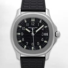Patek Philippe — Patek Philippe Aquanaut 5066A-001 Auto 36mm Black Arabic Dial/Rubber Band w.P — Watch — resale