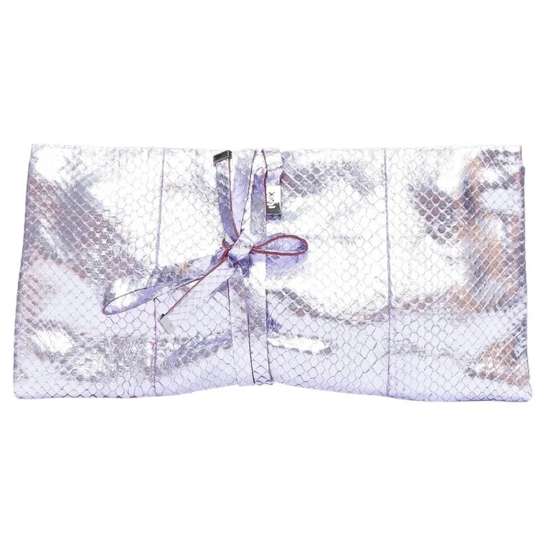 Yves Saint Laurent — Yves Saint Laurent Metallic Scaled Wraparound — Handbag — resale