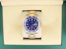 Rolex — 2011 Rolex Submariner 116613LB Blue Diamond Dial TT 18kt Oyster With Papers 40mm — Watch — resale
