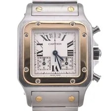 Cartier — Cartier Santos Galve W20042C4 Stainless Steel/YG Quartz B#146119 — Watch — resale