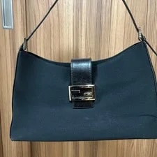 Fendi — Fendi Mamma Baguette Felt Fabric — Handbag — resale