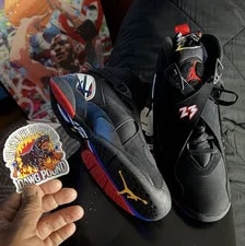 Jordan — Jordan Air 8 ’s High Top Lace-Up Basketball — Sneaker — resale