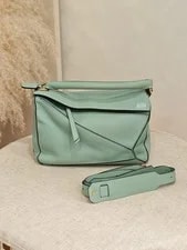 Loewe — Loewe Puzzle Medium Sea Crossbody Top Handle Duty Paid — Handbag — resale