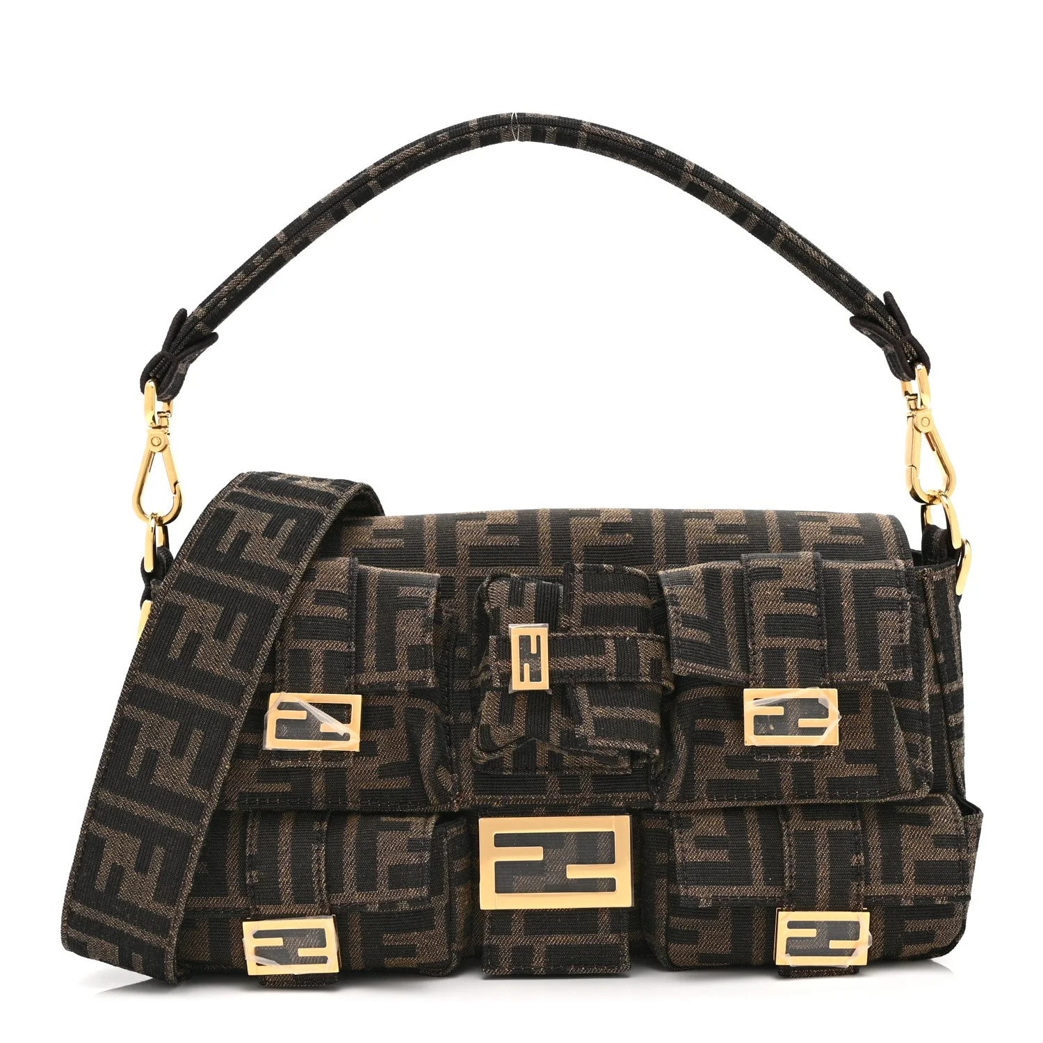 Fendi — Fabric 1974 Multipocket Baguette Moro — Handbag — resale