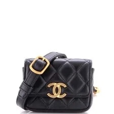 Chanel — Chanel Metal CC Flap Card Holder Belt — Handbag — resale