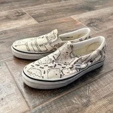 Vans — Vans Harry Potter Marauder's Map Slip-on Casual Shoes, ,8M/9.5W — Sneaker — resale