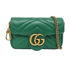 Gucci — Gucci Authentic GG Marmont Flap 16.5*10.2*5.1cm Cowhide — Handbag — resale