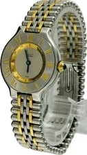 Cartier — Cartier Mast 21 W10073R6 1340 Stainless Steel / Gold Plated 28mm Quartz #WJW422 — Watch — resale