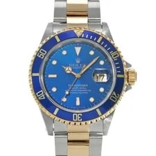 Rolex — Rolex Submariner Date 16613 Blue Dial Stainless Steel Automatic 40mm #W883 — Watch — resale