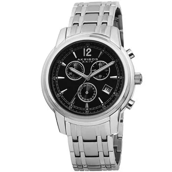 Akribos Xxiv — Black Dial Stainless Steel AK692SSB — Watch — resale