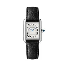 Cartier — Cartier Tank Must de Small Model Black Leather Strap WSTA0135 — Watch — resale