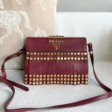 Prada — Prada Fringe Rivet Box Medium — Handbag — resale