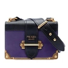 Prada — Prada Trimmed City Calf Cahier Crossbody — Handbag — resale