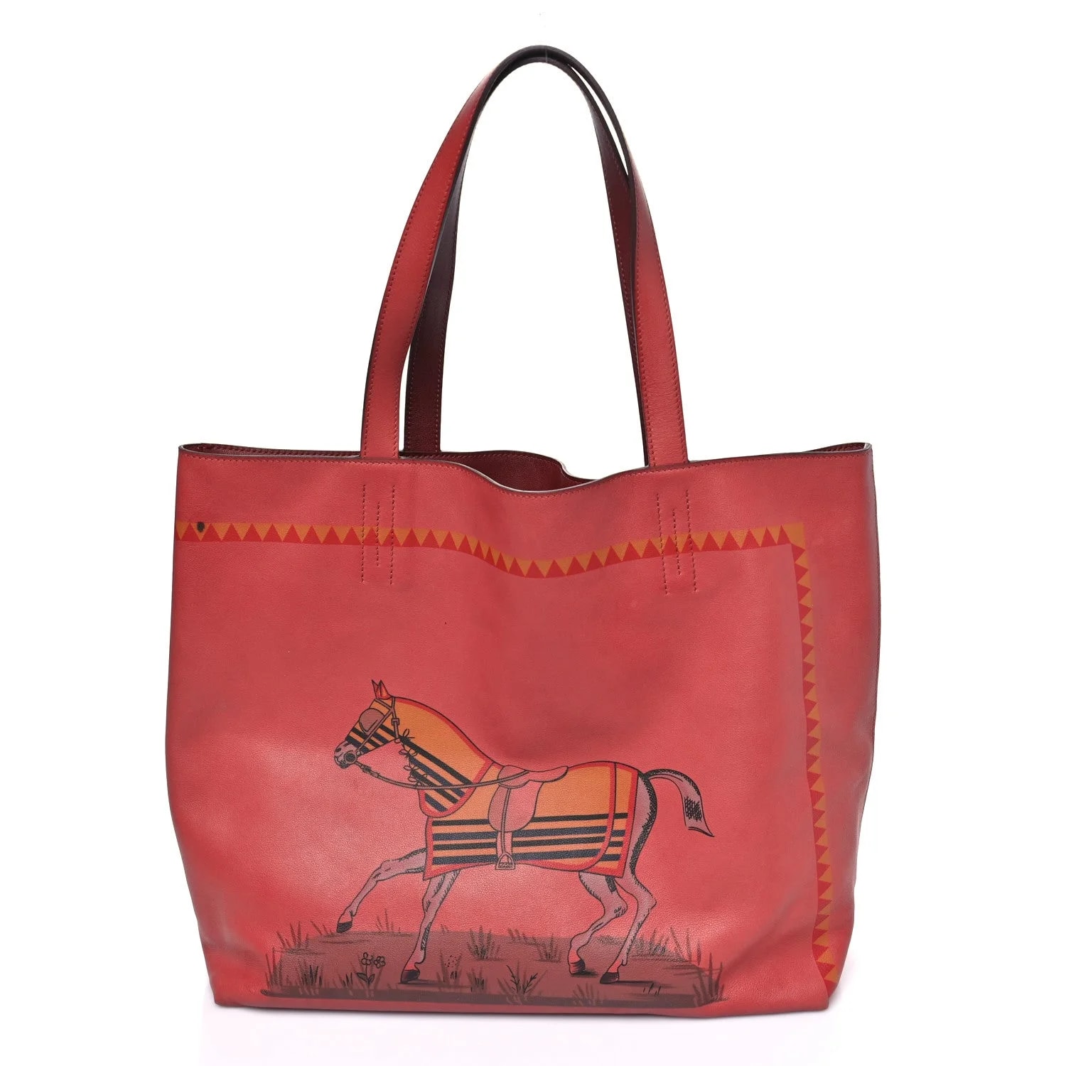 Hermès — Sikkim Horse Print Double Sens 36 Reversible — Handbag — resale