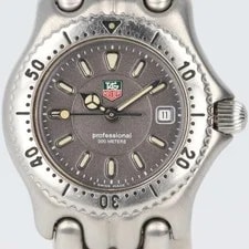 Tag Heuer — TAG Heuer WG1313 0 Sel 200M Waterproof Quartz Stainless SS Gray Dial Date Displa — Watch — resale