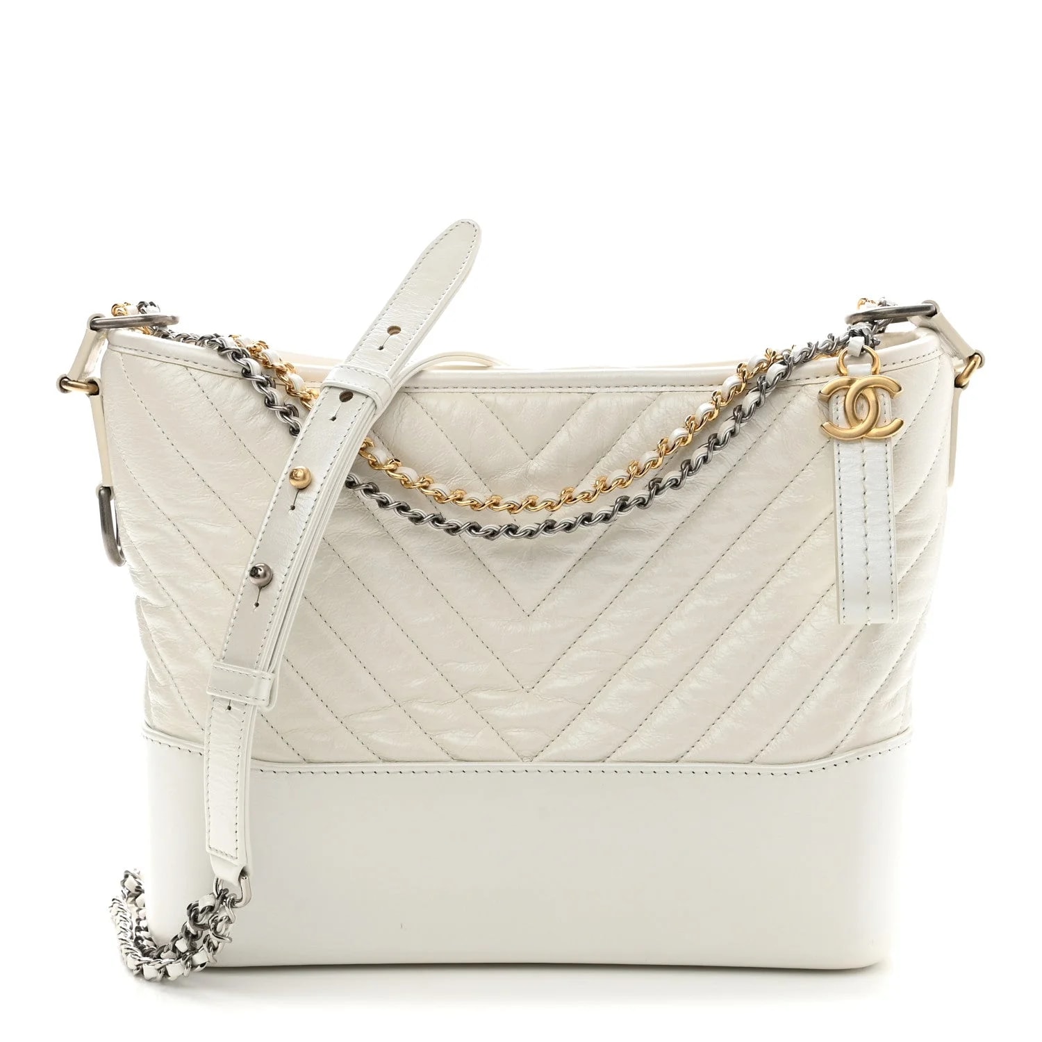 Chanel — Aged Chevron Medium Gabrielle Hobo — Handbag — resale