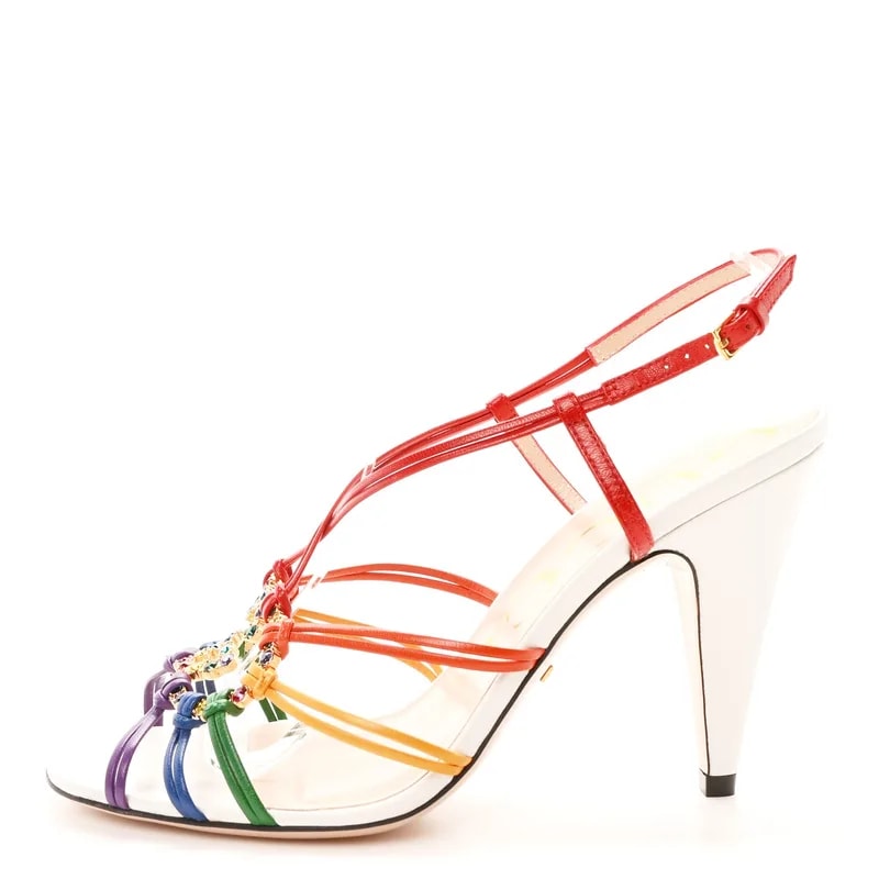 Gucci — GG Isa Ankle Strap Mid 37 — Designer Shoe — resale