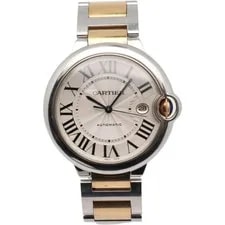 Cartier — Cartier Ballon Bleu 42mm 18k Gold Steel Silver Dial Automatic 3001 — Watch — resale