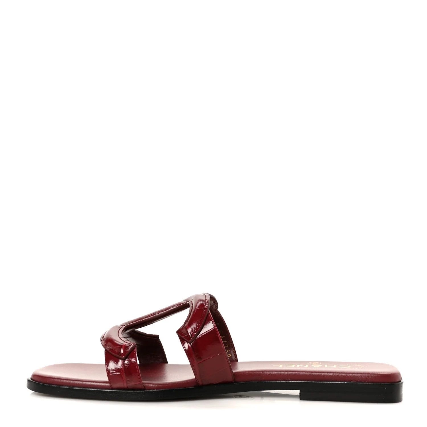 Chanel — Embossed CC Mules 39.5 — Designer Shoe — resale