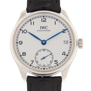 IWC — Portuguese Hand Wind Eight Days "150 Years" White Dial IW510212 — Watch — resale