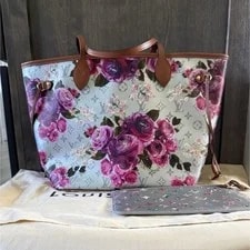 Louis Vuitton — Louis Vuitton Neverfull Metallic Floral W — Handbag — resale