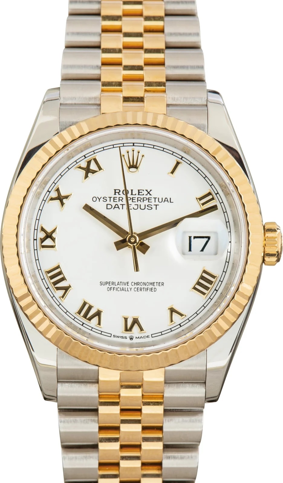 Rolex — Rolex Datejust 36 White Roman Dial Ref 126233 — Watch — resale