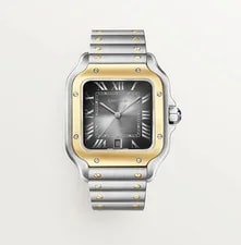 Cartier — 2026 NEW Complete SET Large TWO Tone Santos DE Cartier W2SA0030 — Watch — resale