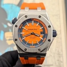 Audemars Piguet — Audemars Piguet Royal Oak Offshore Diver Orange 15710ST Complete Box Papers — Watch — resale
