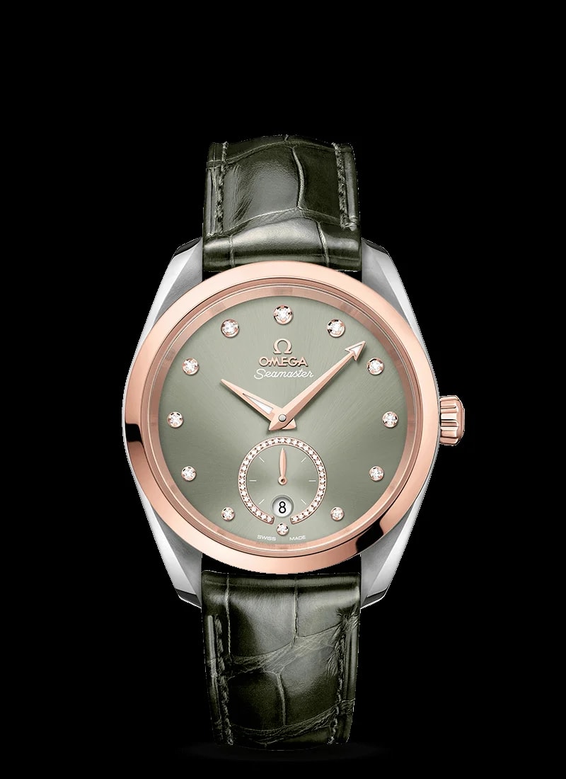 Worldofluxuryus — Omega Seamaster Aqua Terra Co-Axial Master Chronometer Stainless Steel& 18K Sedna™ Gold & Diamonds Lady's — Watch — resale