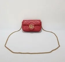Gucci — Gucci GG Marmont Super Mini Chain Crossbody 476433 — Handbag — resale