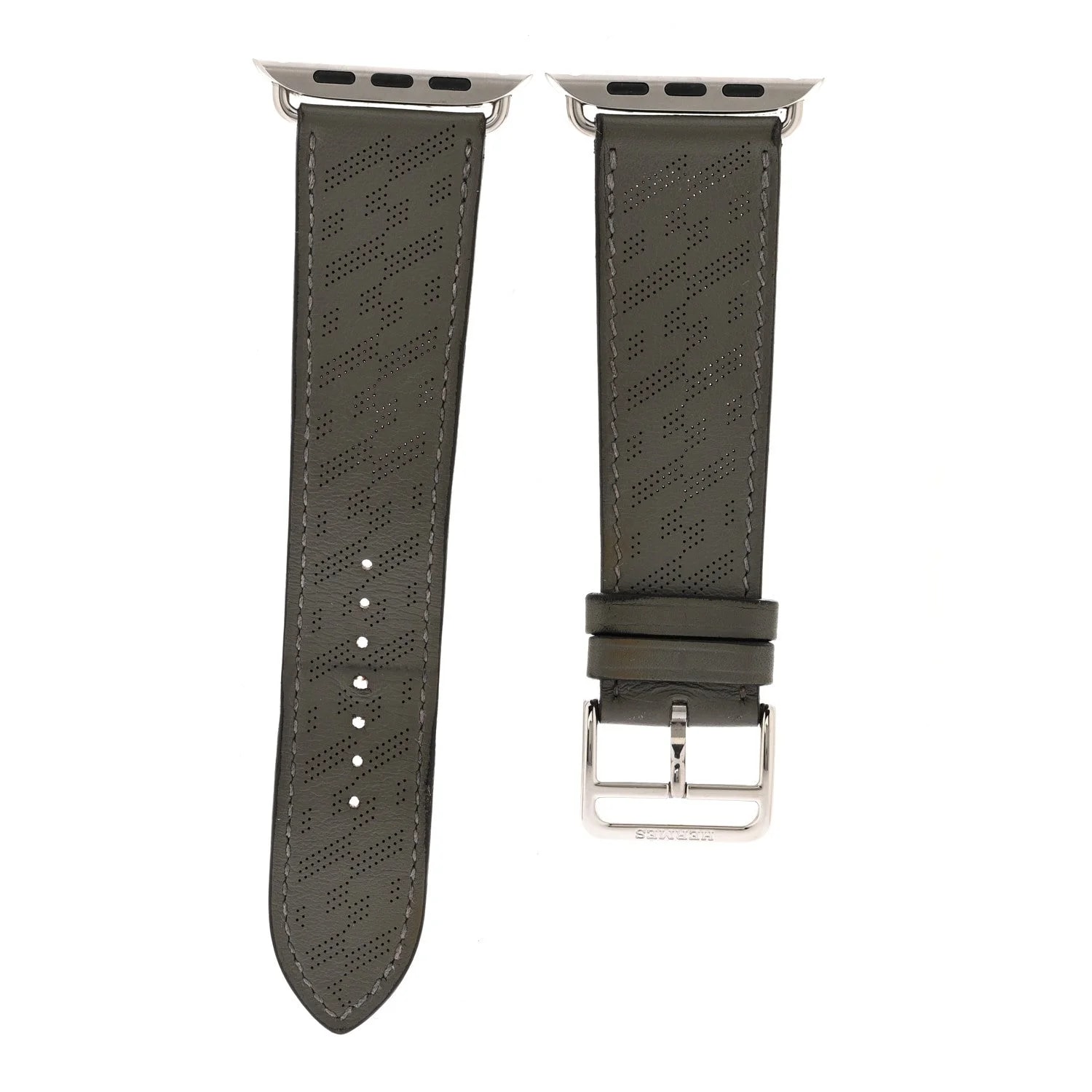 Hermès — Swift 42mm H Diagonal Apple Single Tour Band Gris Meyer — Watch — resale