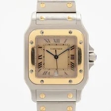 Cartier — Cartier Santos Galbee W20011C4 Ss×yg QZ Ivory-Face 3 Extra Links — Watch — resale