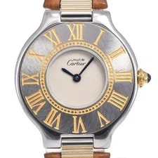 Cartier — Cartier Must21 SM W1000944 Ss/gp Ivory Dial Quartz O — Watch — resale