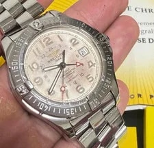 Breitling — Breitling Colt A32350 GMT Date Silver Dial Automatic From JP — Watch — resale