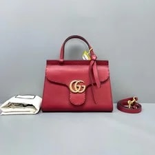 Gucci — Gucci GG Marmont Top Handle Detachable Crossbody Strap — Handbag — resale