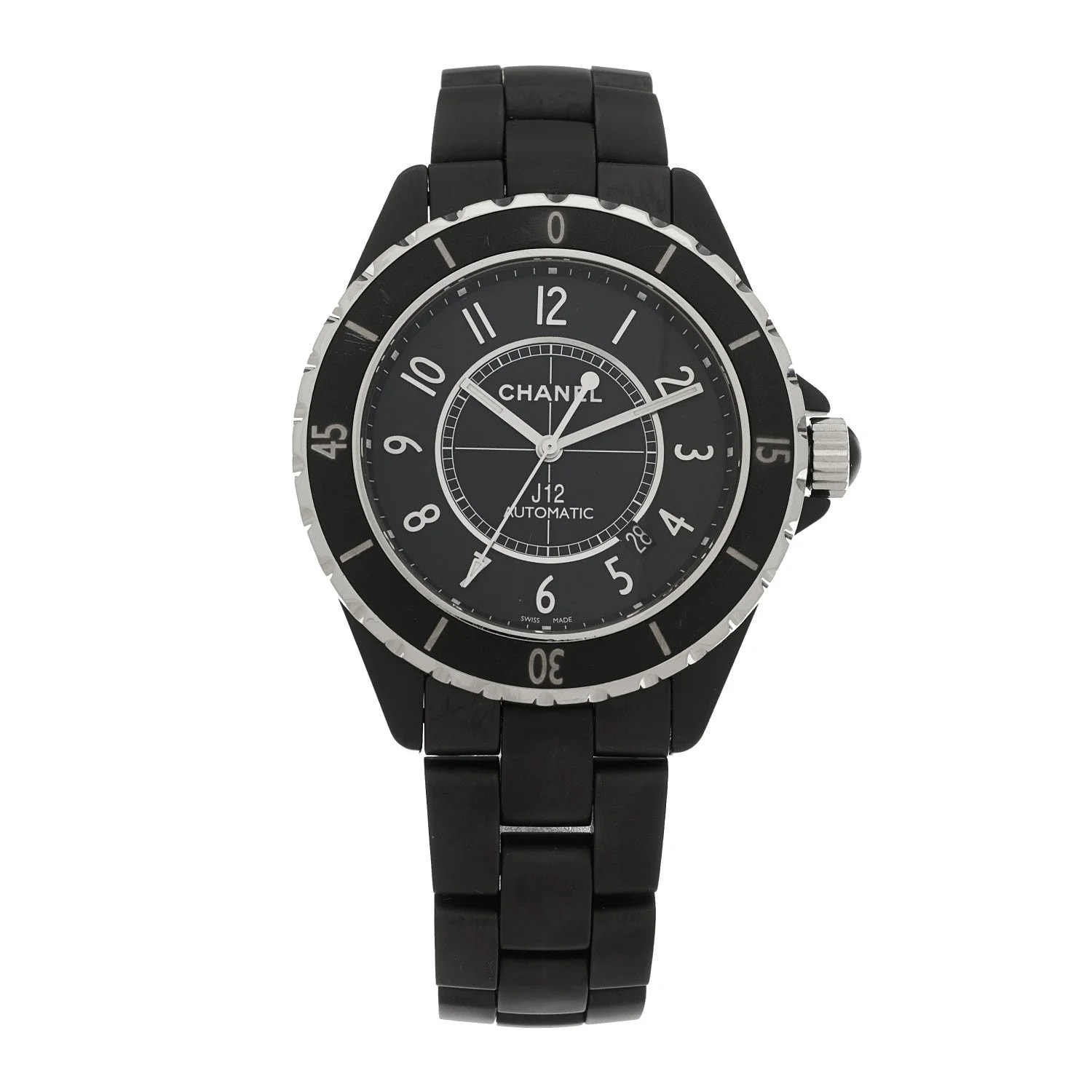 Chanel — Stainless Steel Matte Ceramic 41mm J12 Automatic Black — Watch — resale