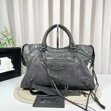 Balenciaga — Balenciaga Classic City Large Dark Auth — Handbag — resale