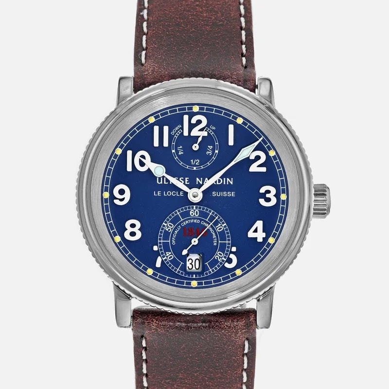 Ulysse Nardin — Marine Chronometer Ref. 263-88 With Blue Dial — Watch — resale