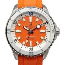 Breitling — Breitling A17377 36mm Stainless Steel Orange #UW1293 — Watch — resale