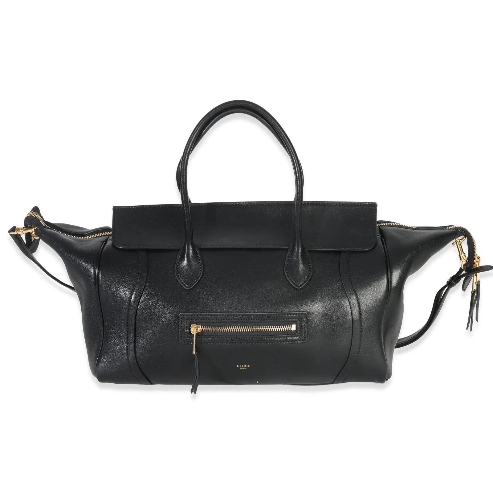 Celine — Celine Supple Shiny Medium New Luggage — Handbag — resale