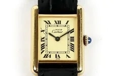 Cartier — Cartier Must Tank Vermeil Sapphire Manual Wind Working Conditi — Watch — resale