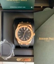 Audemars Piguet — Audemars Piguet Royal Oak 41MM Rose Gold 15510.OR.D002CR.02 Black 18K Set — Watch — resale