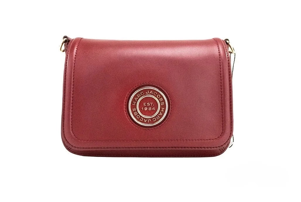 Marc Jacobs — Marc Jacobs Medium Metal Signet Syrah Flap Crossbody — Handbag — resale