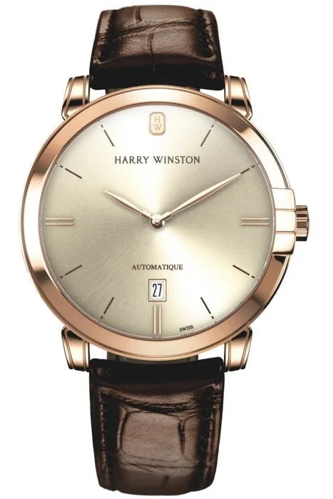Worldofluxuryus — Harry Winston Midnight 18K Rose Gold — Watch — resale