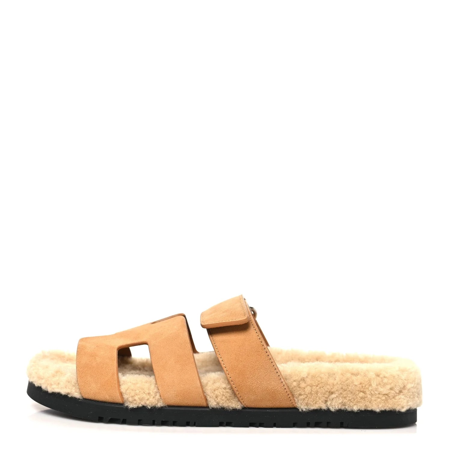 Hermès — Woolskin Chypre 39 Golden — Designer Shoe — resale