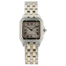 Cartier — Cartier Panthere Silver Dial Gold and Steel 27mm Quartz 110000R — Watch — resale