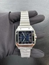 Cartier — 2025 Cartier Santos Green Dial Medium Size WSSA0061 Unworn Complete Set — Watch — resale
