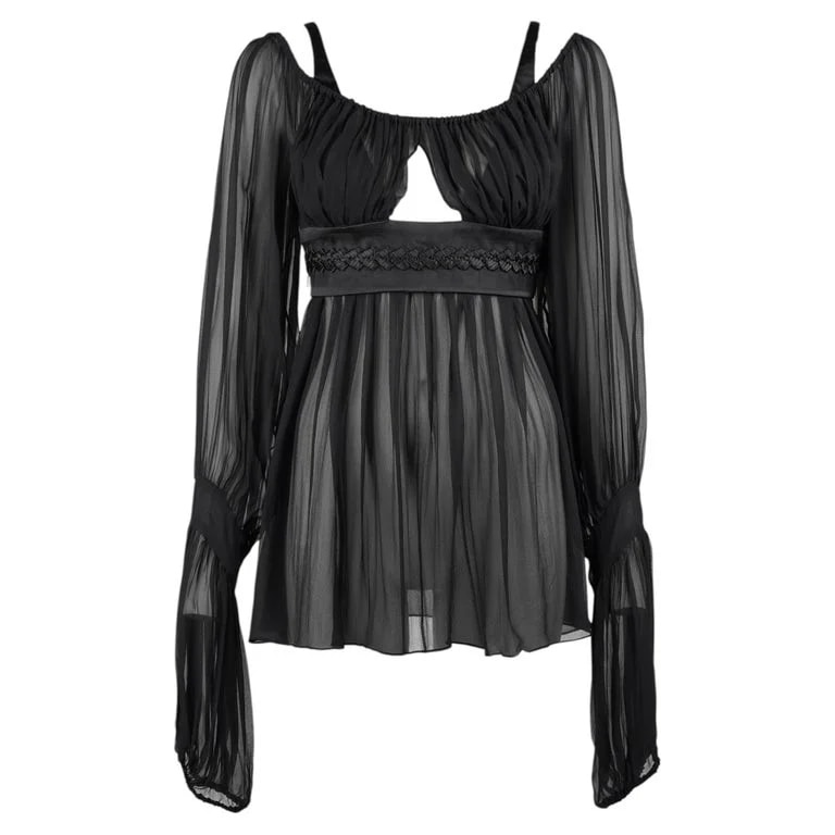 Tom Ford for Gucci — Gucci By Tom Ford F/W 2005 Sheer Blouse IT40 — Clothing — resale