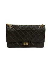 Chanel — Chanel 2.55 Large Double Flap Chain Dark — Handbag — resale